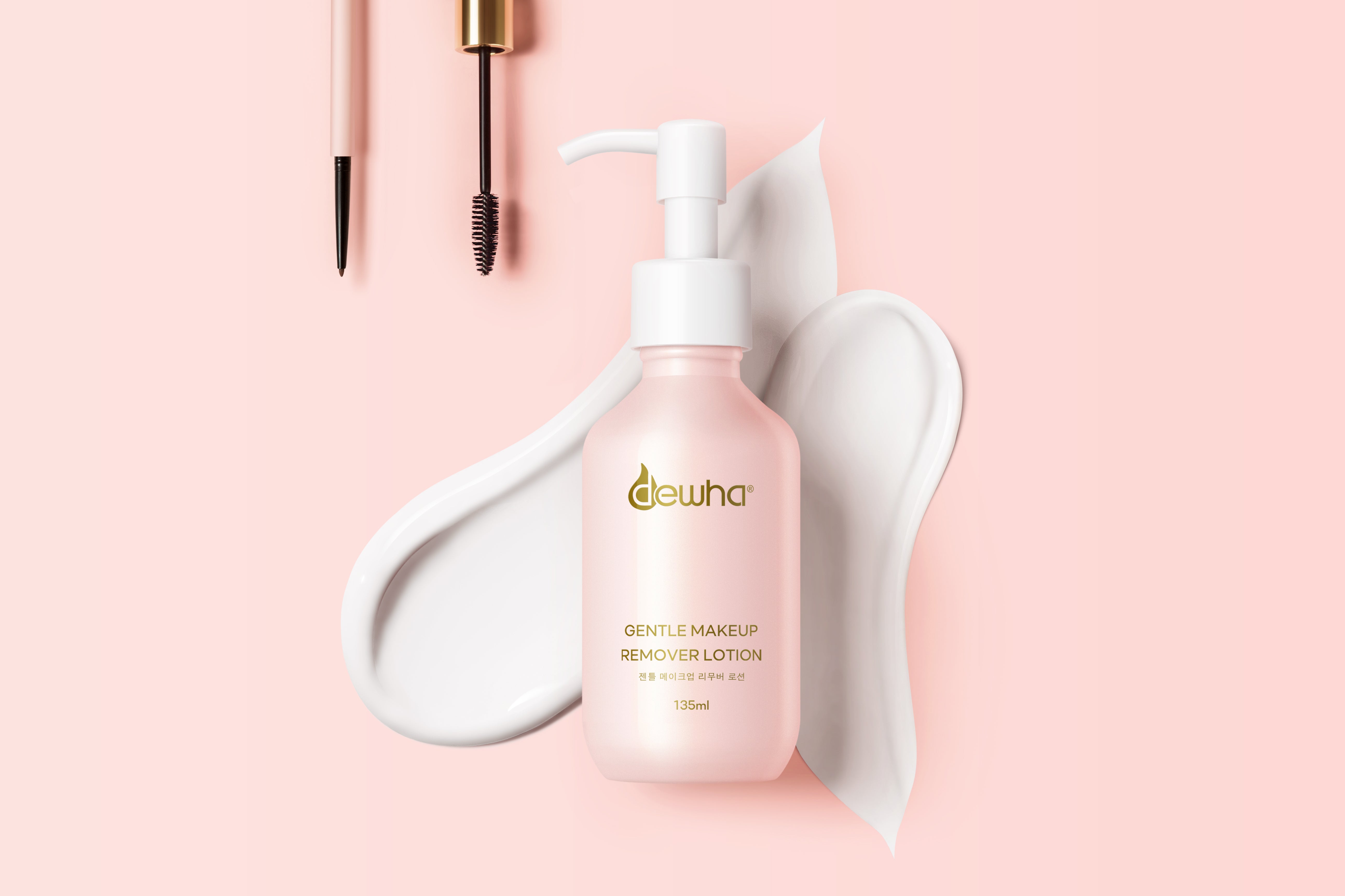 Gentle Makeup Remover Lotion (135Ml) + Amino Acid Gentle Cleansing Mousse (150Ml) - Dewha