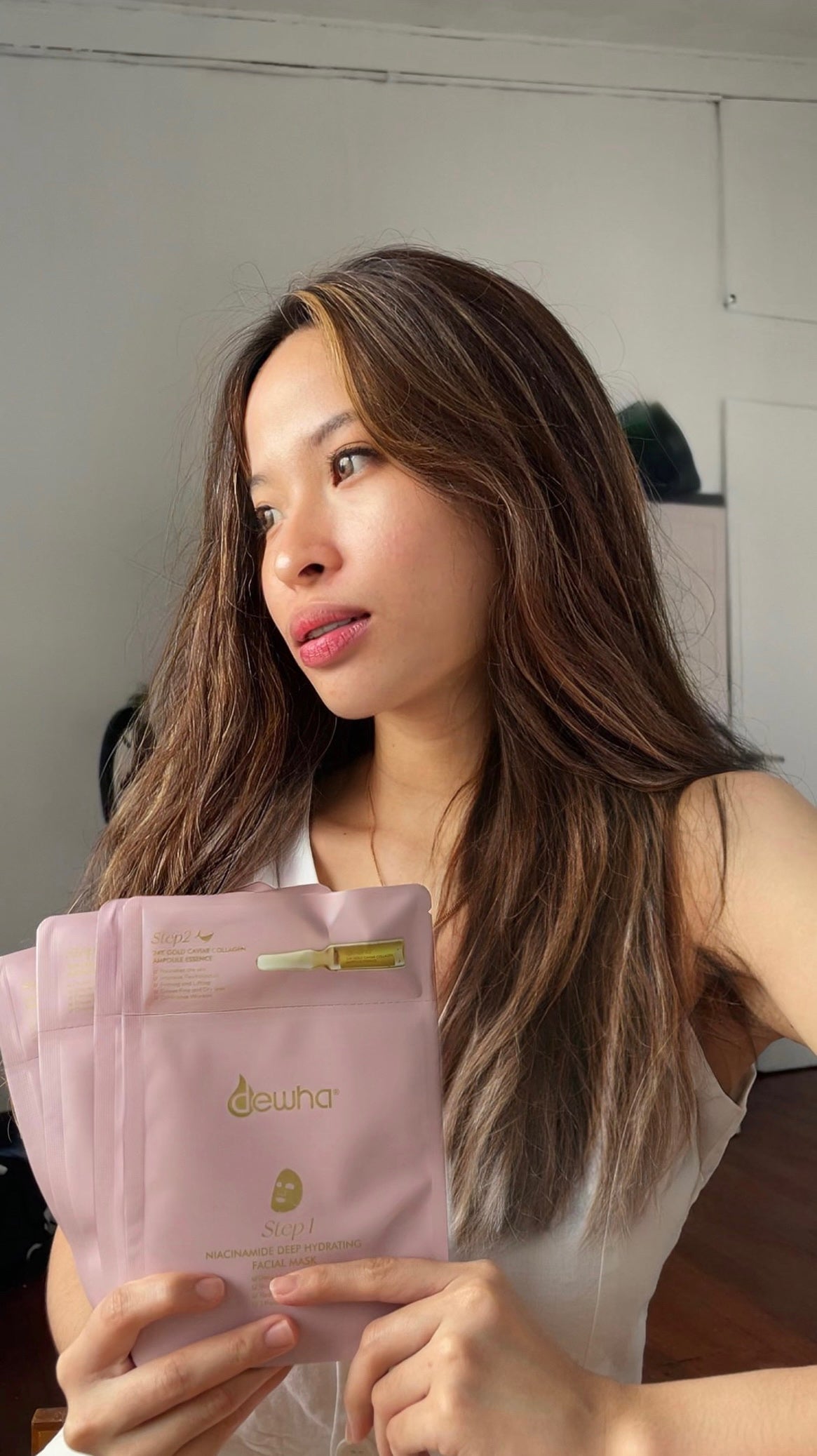 Dewha 24K Gold Caviar Niacinamide 2-step Ampoule Mask Kit (5 sheets) - Dewha