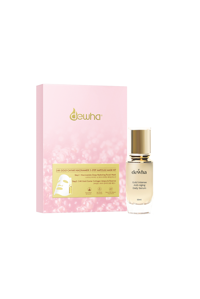 24K Gold Ampoule Mask & Serum Set