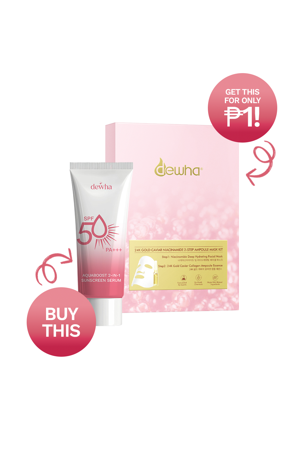 NEW FORMULA: AquaBoost 2-in-1 Sunscreen Serum (PISO DEAL)