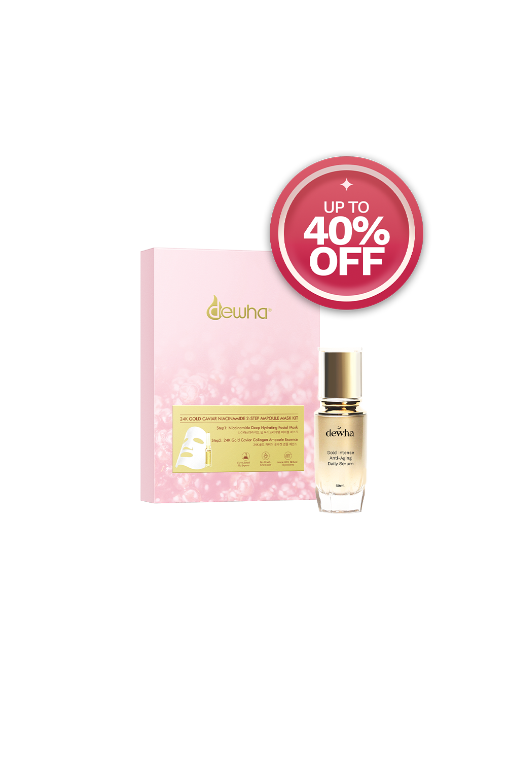 24K Gold Ampoule Mask & Serum Set