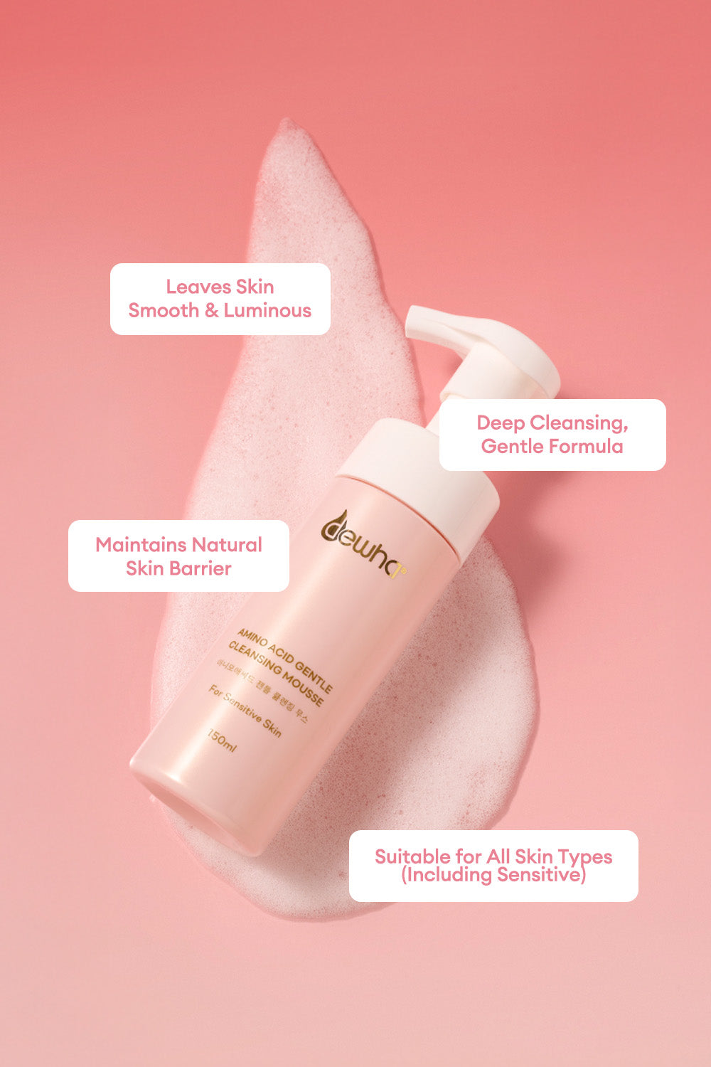 Amino Acid Gentle Cleansing Mousse (150ML) - Special Price