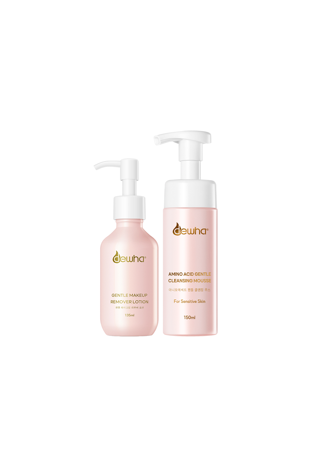 Gentle Makeup Remover Lotion (135Ml) + Amino Acid Gentle Cleansing Mousse (150Ml)
