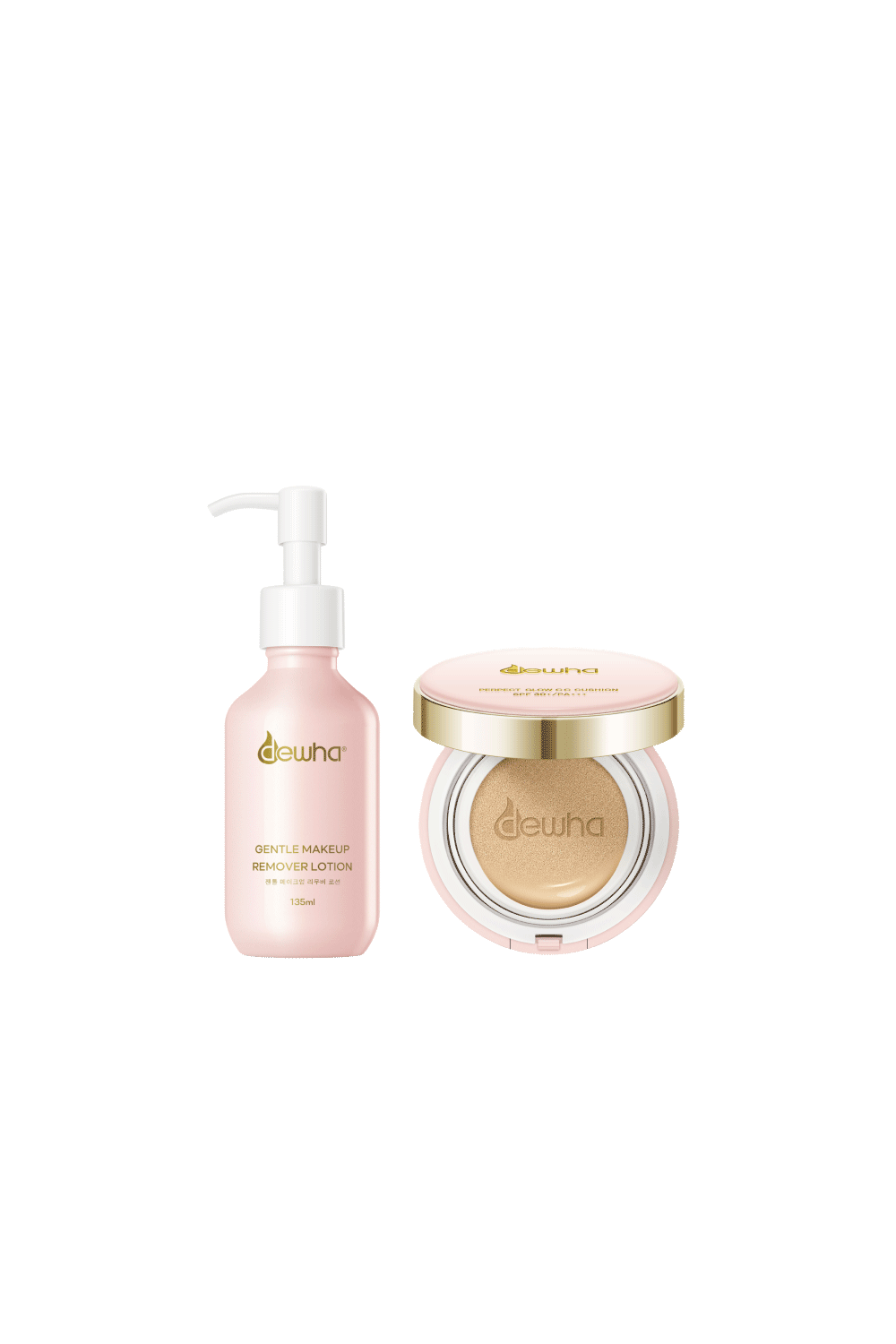 Gentle Makeup Remover Lotion (135ml) + Perfect Glow CC Cushion (15g)