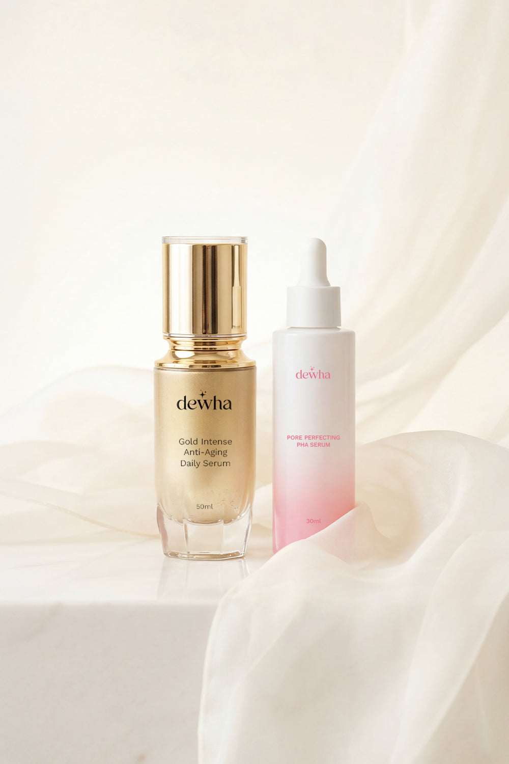 Clear & Firm Serum Duo (Pore Perfecting PHA Serum + Gold Intense Anti-Aging Serum)