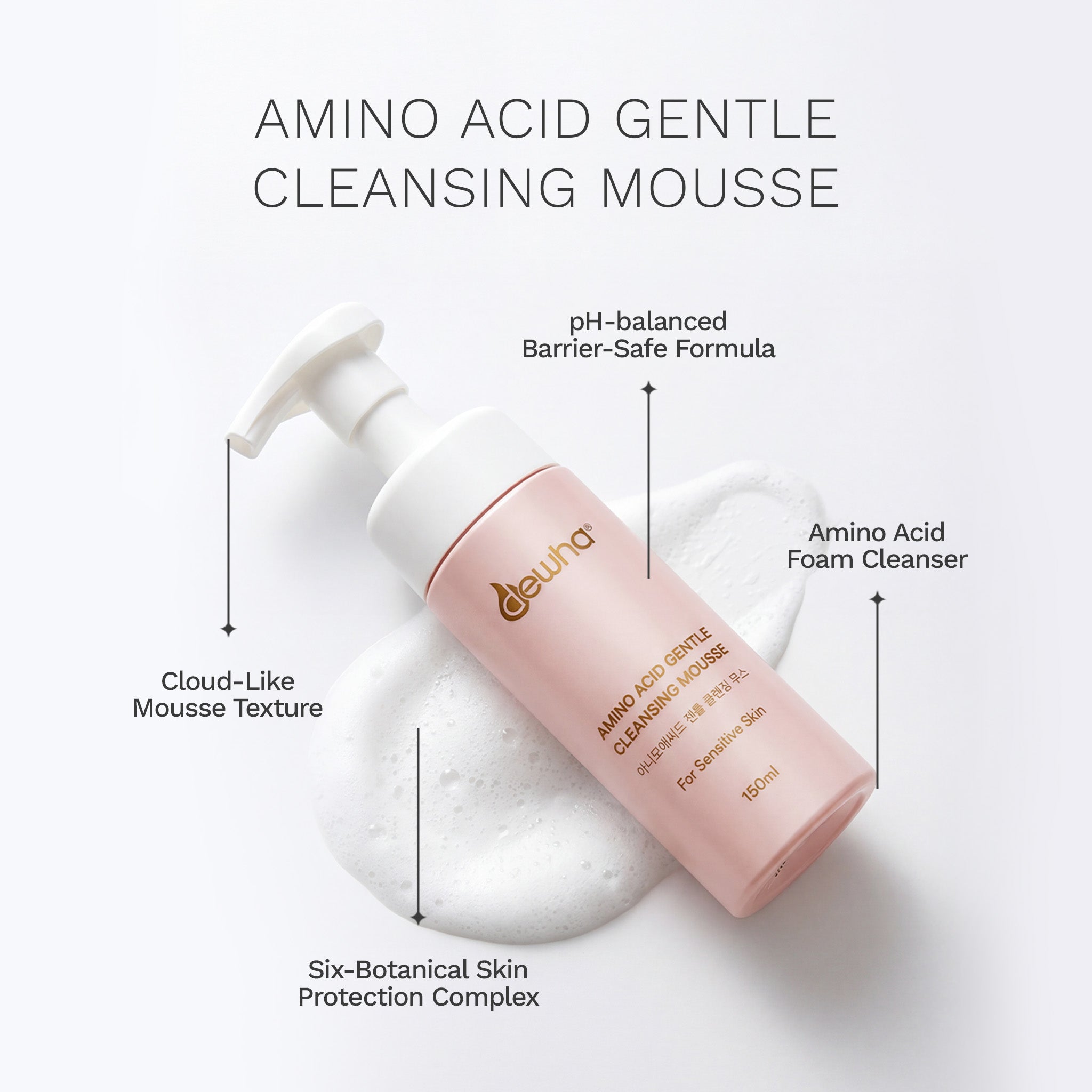 Amino Acid Gentle Cleansing Mousse (150ML) (PRE ORDER)