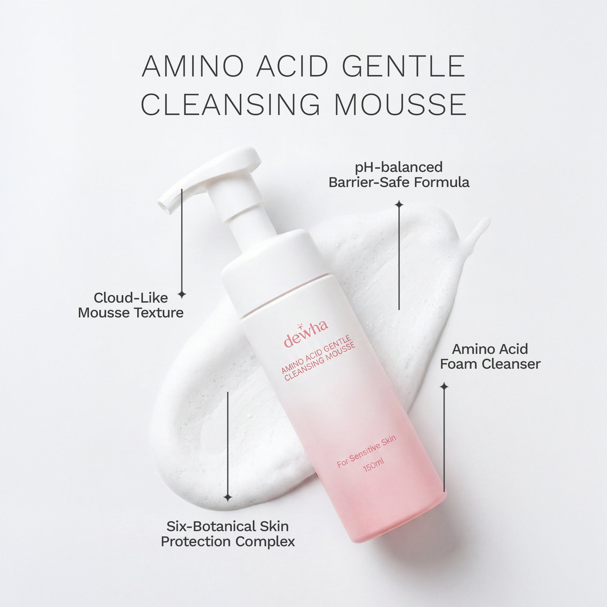 Amino Acid Gentle Cleansing Mousse (150ML)