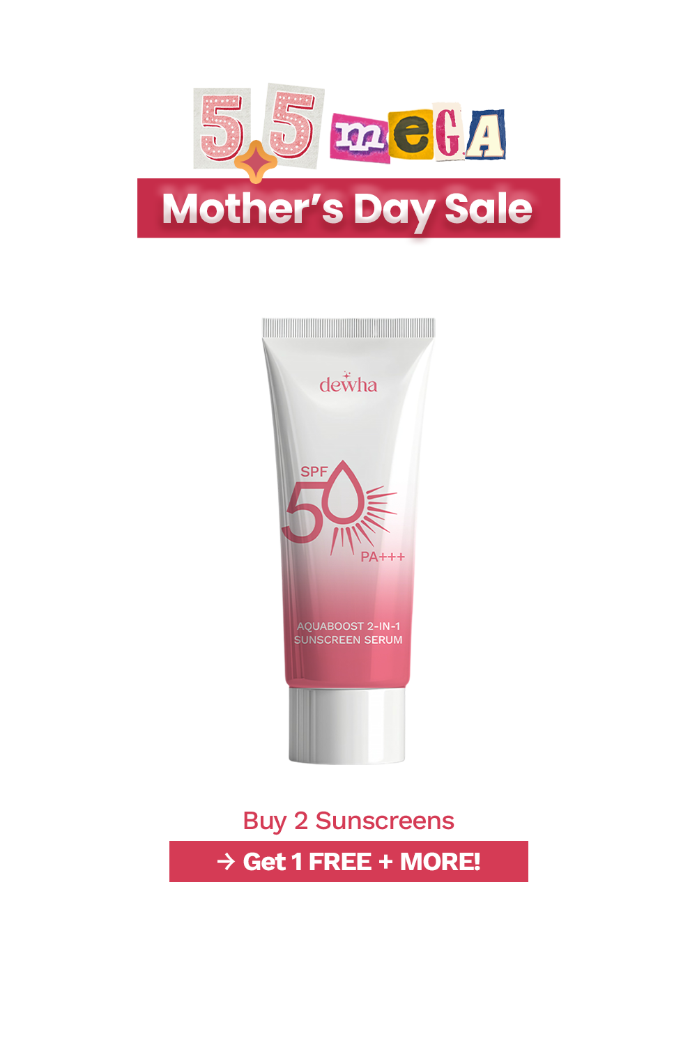 NEW FORMULA: AquaBoost 2-in-1 Sunscreen Serum